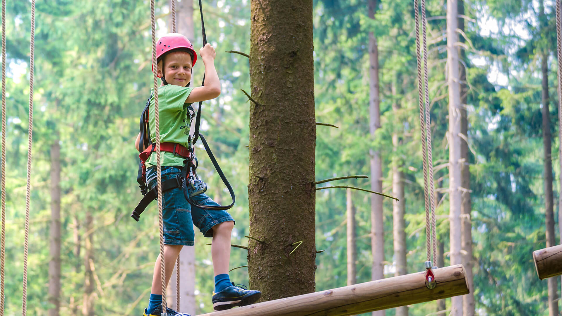 Hochseilgarten Ötzi Rope Park im Schnalstal