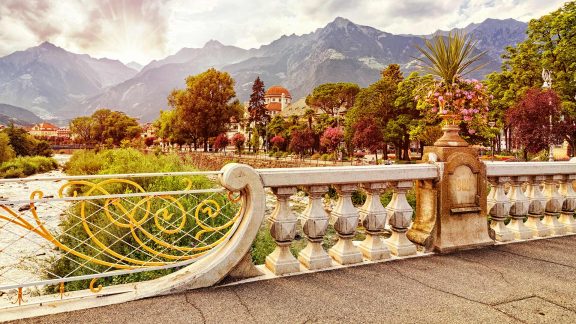 Urlaub in Meran - Blick auf Meran