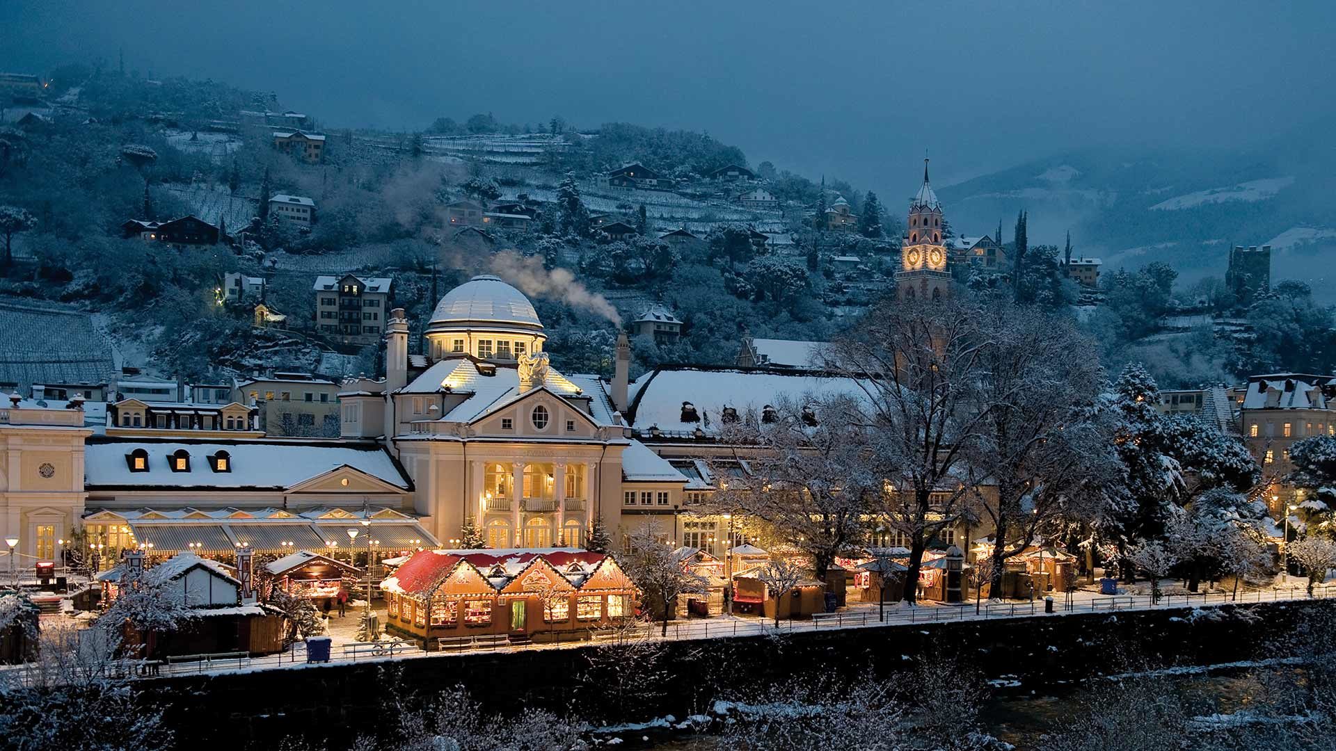 Weihnachtsmarkt Meran - Schnee